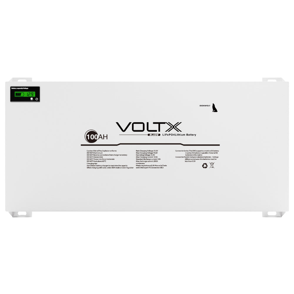 VoltX 12V Lithium Battery 100Ah Blade